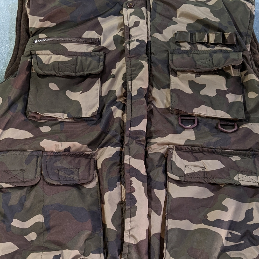 Men's camouflage tactical vest Large